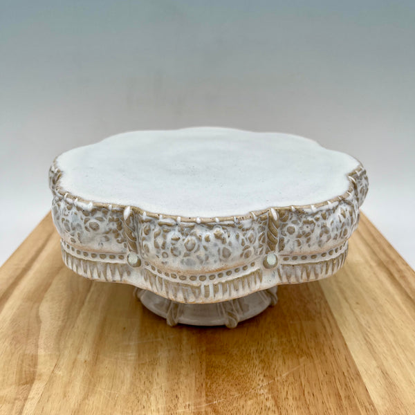 CS3 Cake Stand Handcrafted Pottery Ceramic Cake Plate for Celebrations