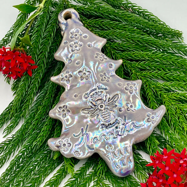 O1 Ceramic Holiday Christmas Tree Ornament FREE U.S. SHIPPING on Orders over $200.00