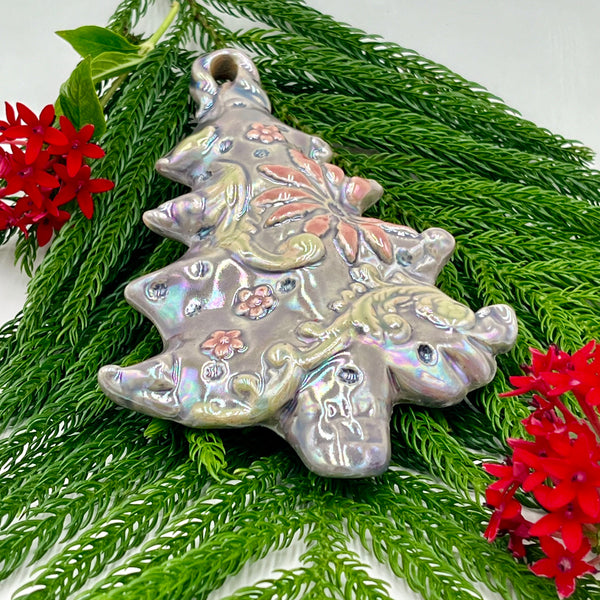 O1 Ceramic Holiday Christmas Tree Ornament FREE U.S. SHIPPING on Orders over $200.00