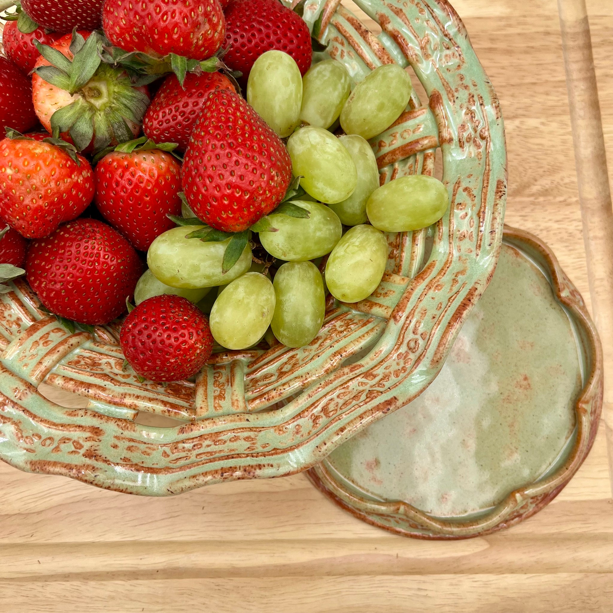 AWB4 Hand Woven Pottery Bowl Basket