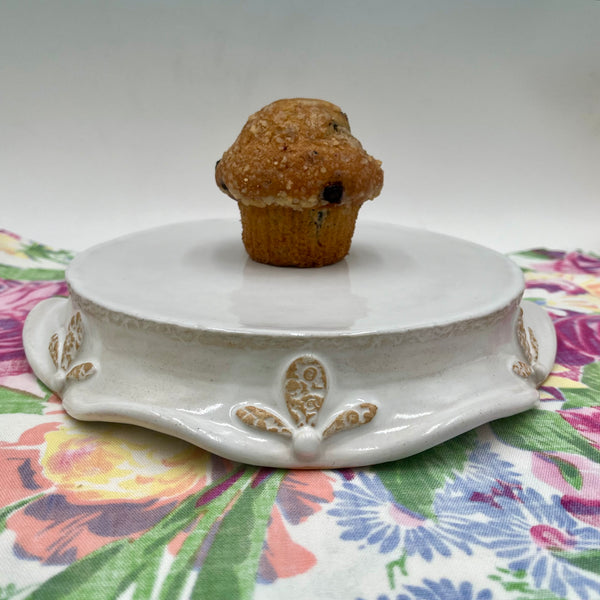 CSW2 Cake Stand Handcrafted Pottery Ceramic Cake Plate for Celebrations