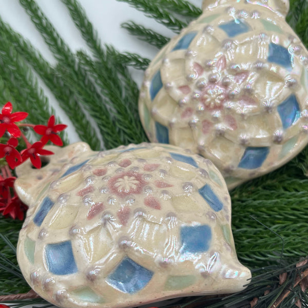 O7 Ceramic Colorful Mandala Bulb Ornament FREE U.S. SHIPPING on Orders over $200.00