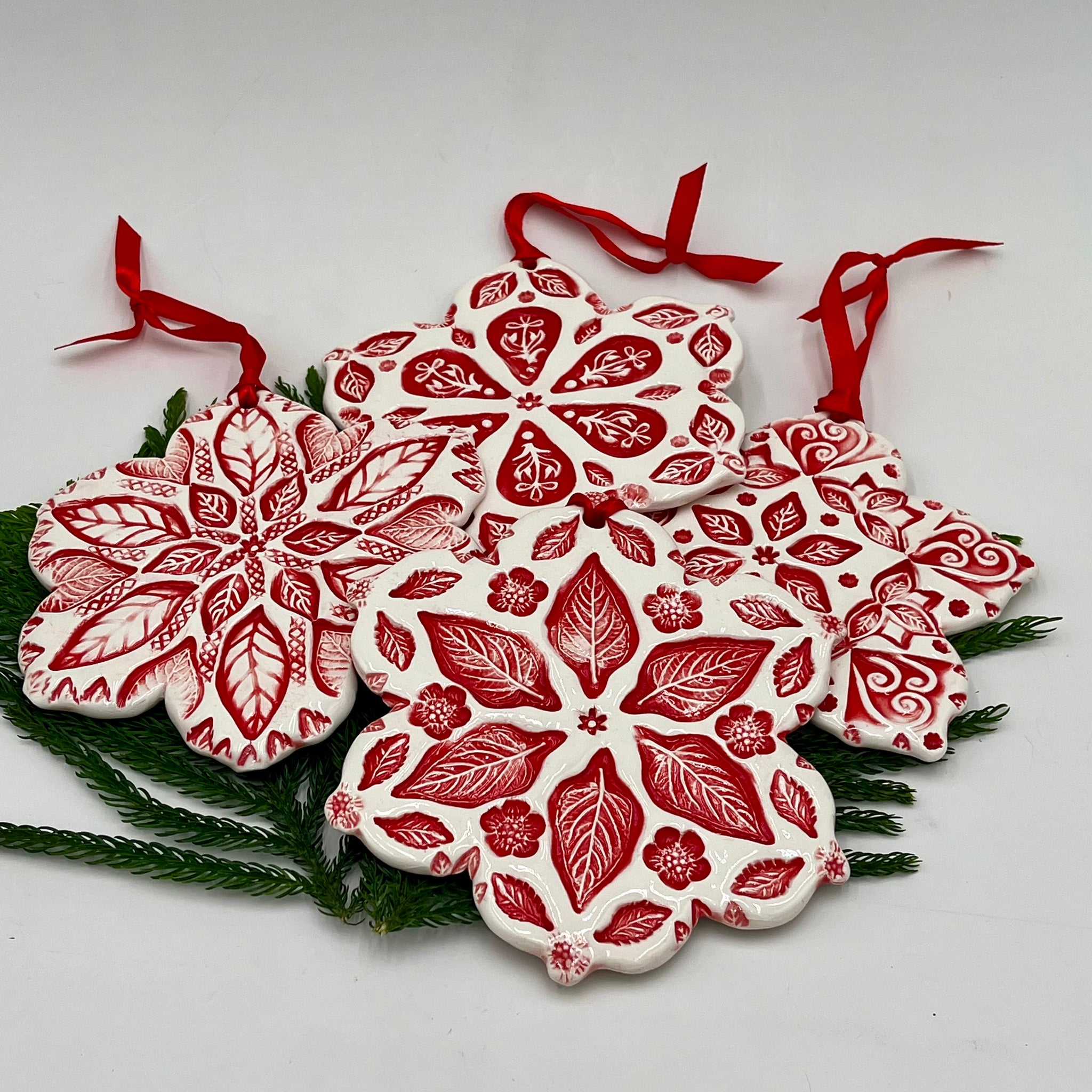 T3 Set of Large Snowflake Ornaments FREE U.S. SHIPPING on Orders over $200.00